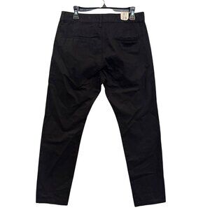 Topman Standard Mens Black Chino Pants W32 L32 Slim Fit Made In Turkey